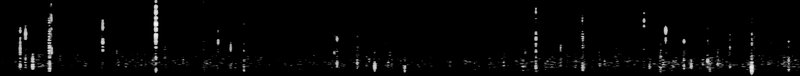 Spectrogram of a Barred Owl call: time runs left to right and pitch rises upward