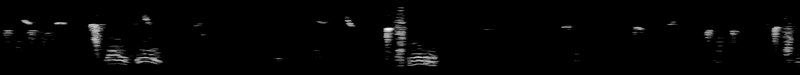 Spectrogram of a Black-capped Chickadee call: time runs left to right and pitch rises upward