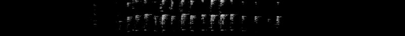 Spectrogram of a Downy Woodpecker call: time runs left to right and pitch rises upward