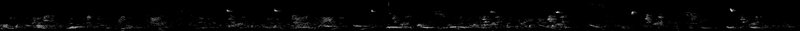 Spectrogram of a Fish Crow call, flight call: time runs left to right and pitch rises upward