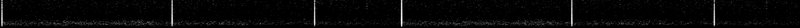 Spectrogram of a Great Horned Owl call: time runs left to right and pitch rises upward