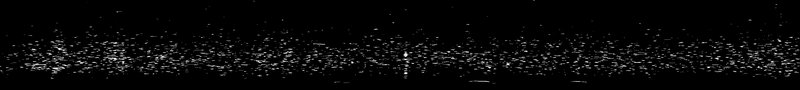 Spectrogram of a Great Horned Owl song: time runs left to right and pitch rises upward