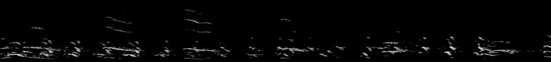 Spectrogram of a Herring Gull flight call: time runs left to right and pitch rises upward