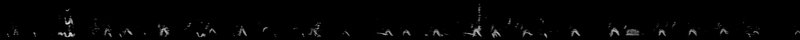 Spectrogram of a House Sparrow flight call: time runs left to right and pitch rises upward