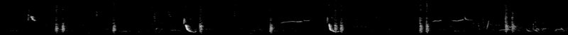 Spectrogram of a Orchard Oriole call: time runs left to right and pitch rises upward