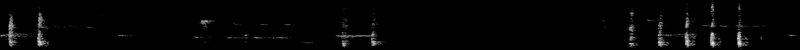 Spectrogram of a Red-bellied Woodpecker sound: time runs left to right and pitch rises upward