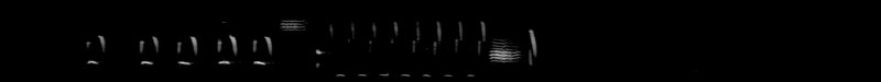 Spectrogram of a Song Sparrow song: time runs left to right and pitch rises upward