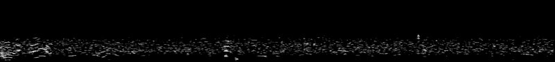 Spectrogram of a Tundra Swan call: time runs left to right and pitch rises upward